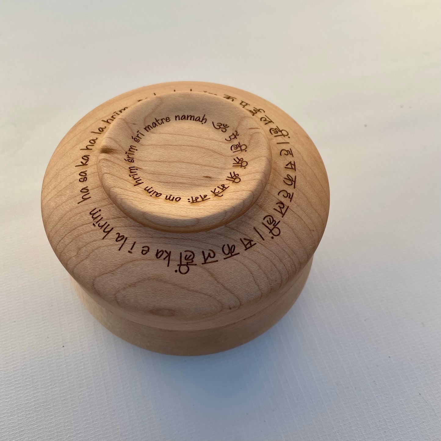 Handmade Maple Box with Hidden Tensor Ring